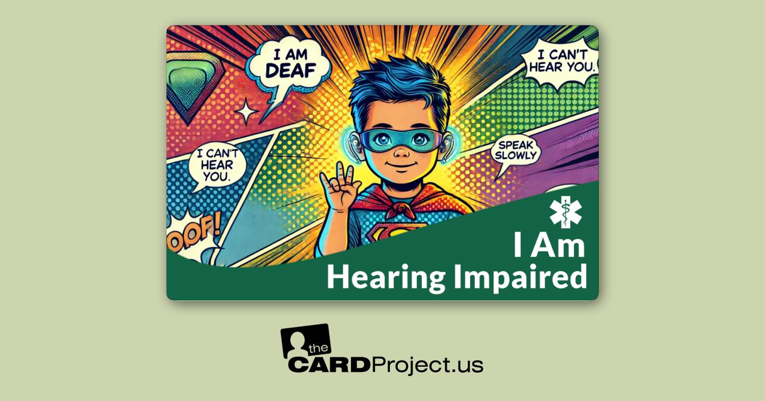 I Am Hearing Impaired Kids Design